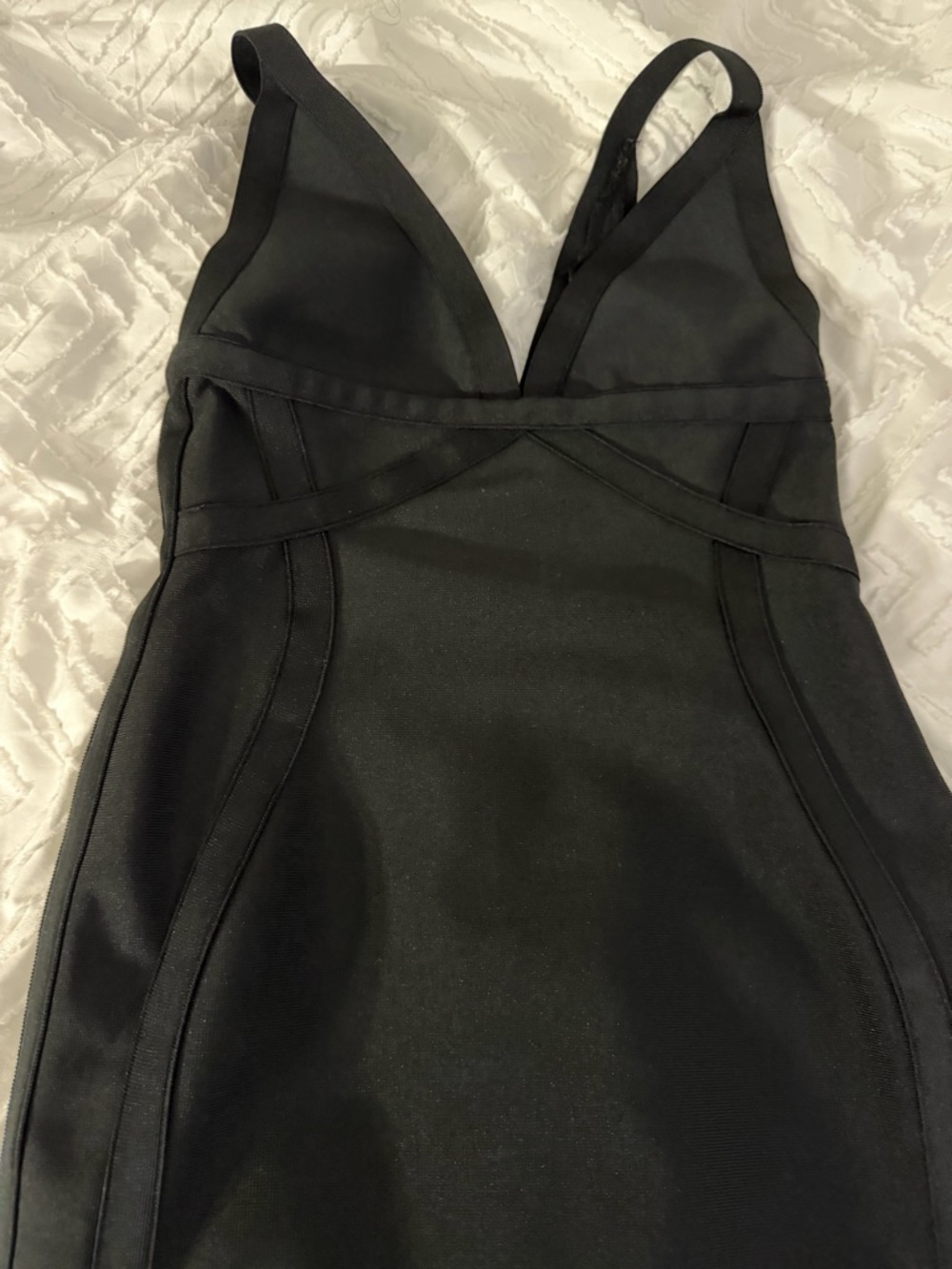Fashion Nova Black Backless Bandage Midi Dress - Picture 4 of 5